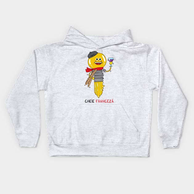 cheie franceza Kids Hoodie by adrianserghie